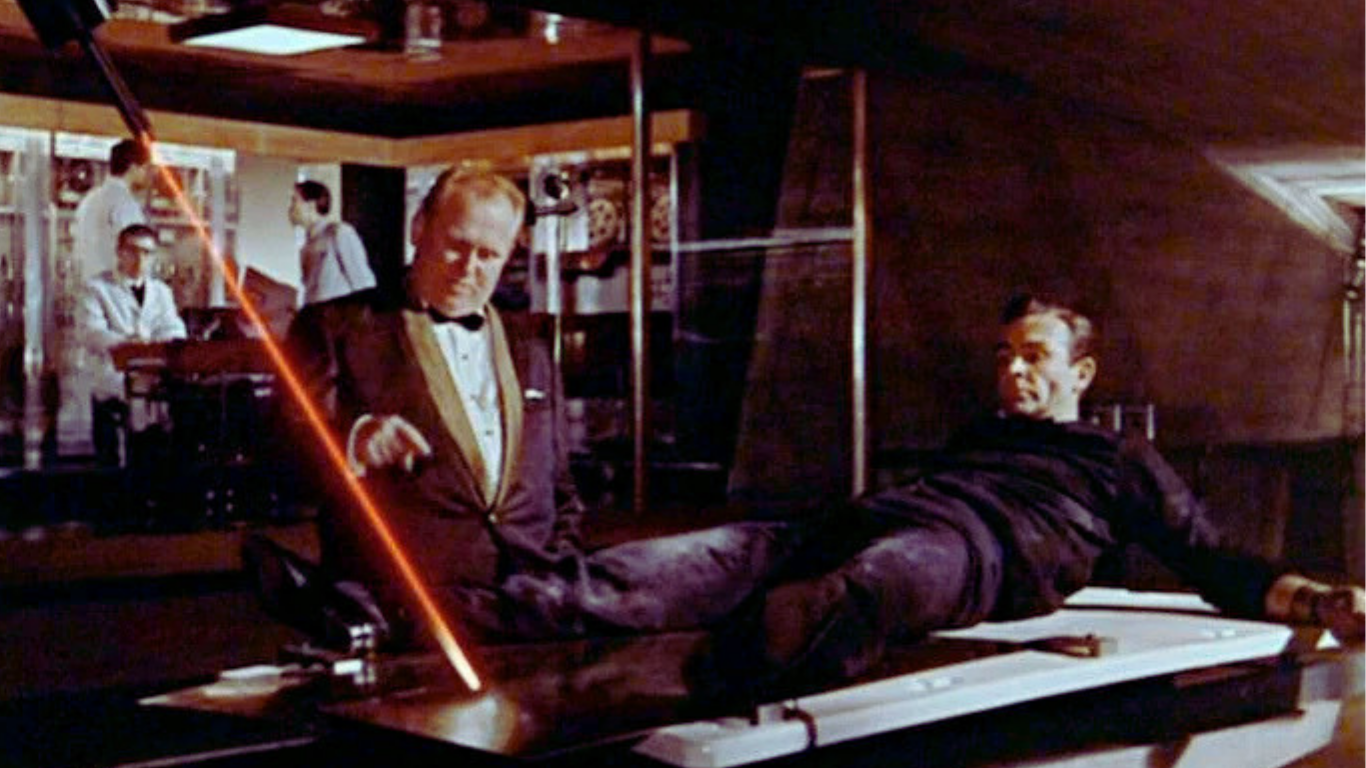 James Bond villains ranked - Goldfinger Laser Table