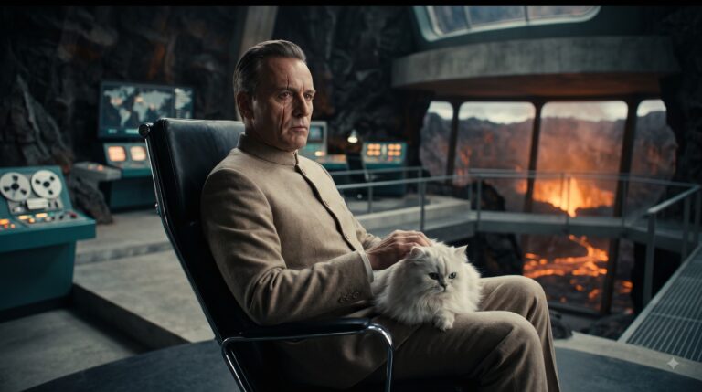 Ernst Stavro Blofeld history James Bond villain banner
