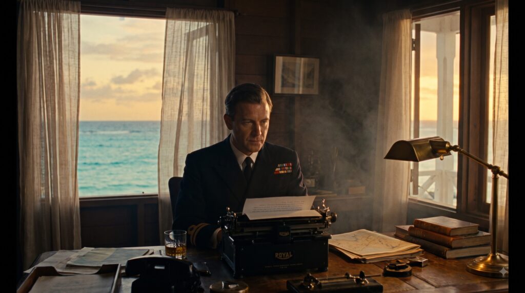 Creation of James Bond Ian Fleming writing desk at Goldeneye Jamaica