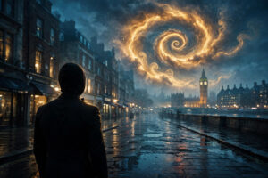 When will the next James Bond be announced — cinematic silhouette over London ahead of the Bond 26 casting announcement