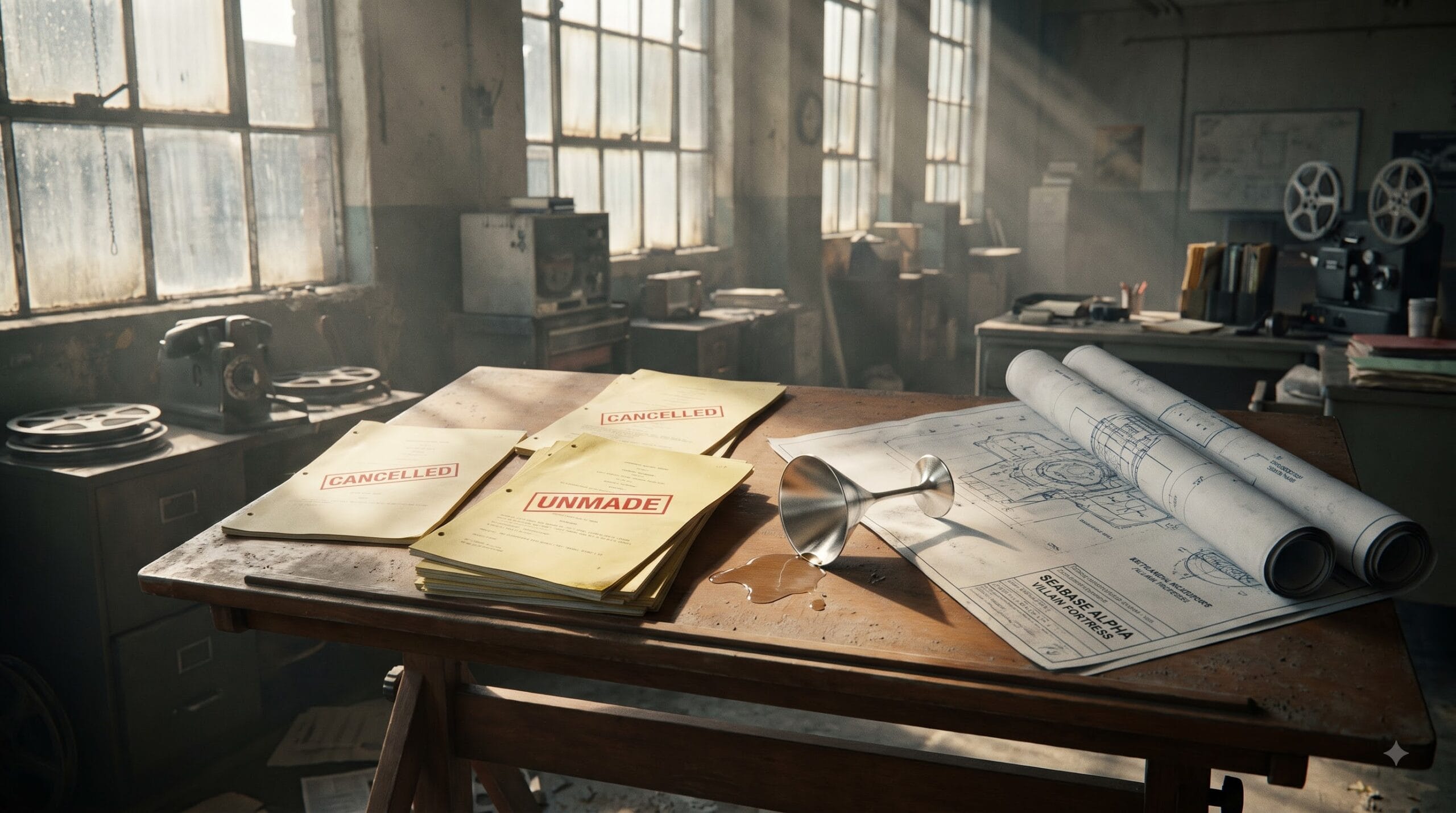 Unmade James Bond movies archives: cancelled production scripts and blueprints