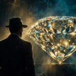 James Bond All In book by Dan Jones: 1950s spy silhouette with a giant diamond, release date 3 December 2026