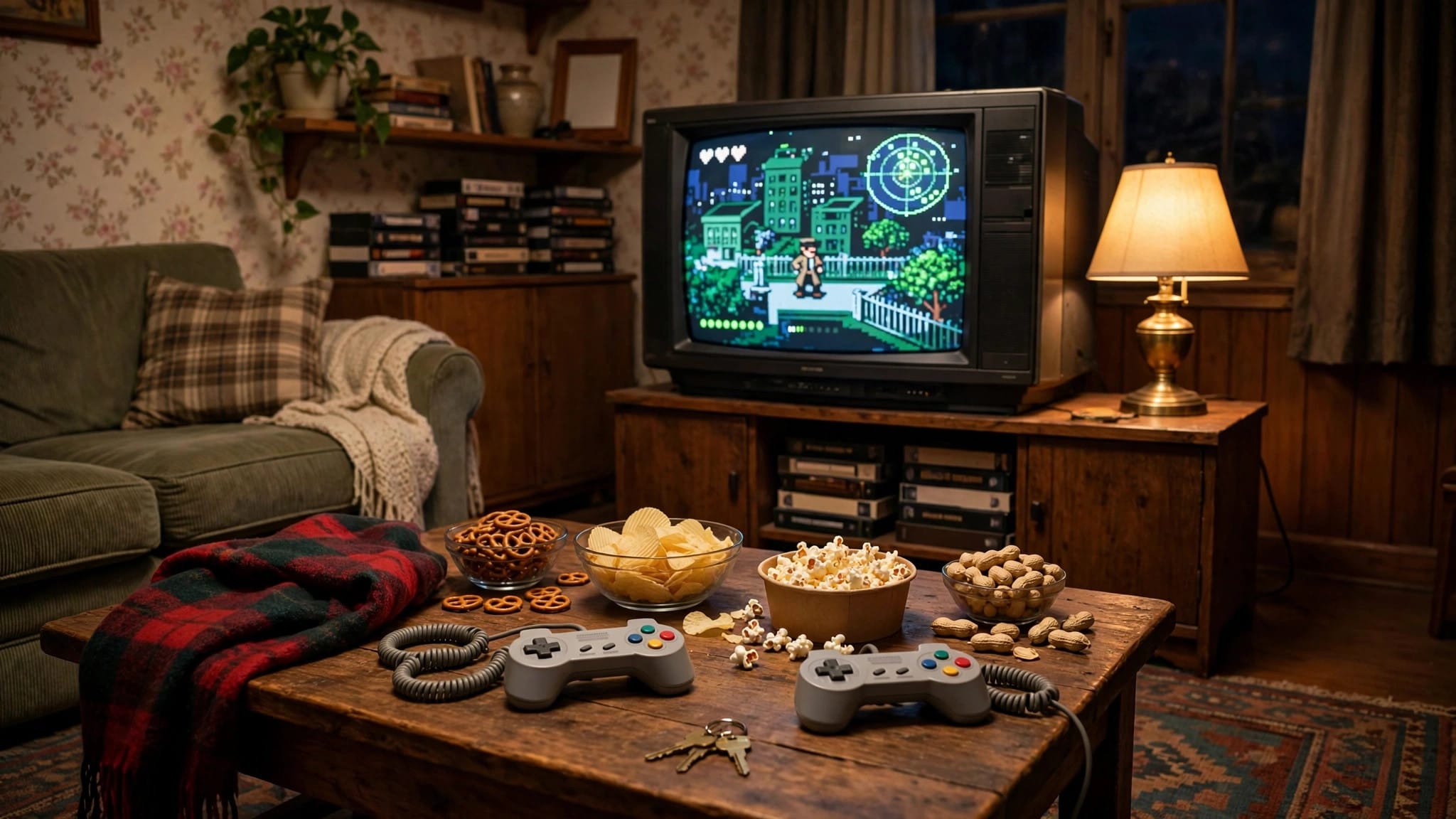 Nostalgic 1990s gaming setup with CRT TV — best James Bond video games ranked from the GoldenEye 007 era