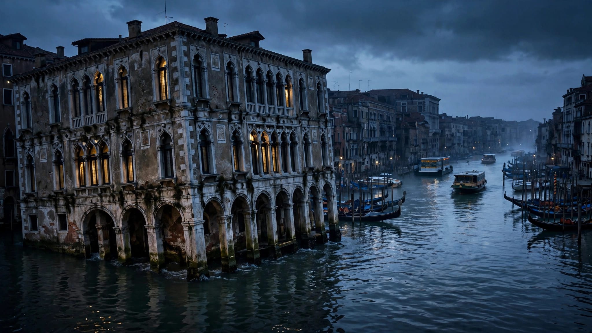 Venice Grand Canal at dusk, a James Bond filming location from Casino Royale you can visit