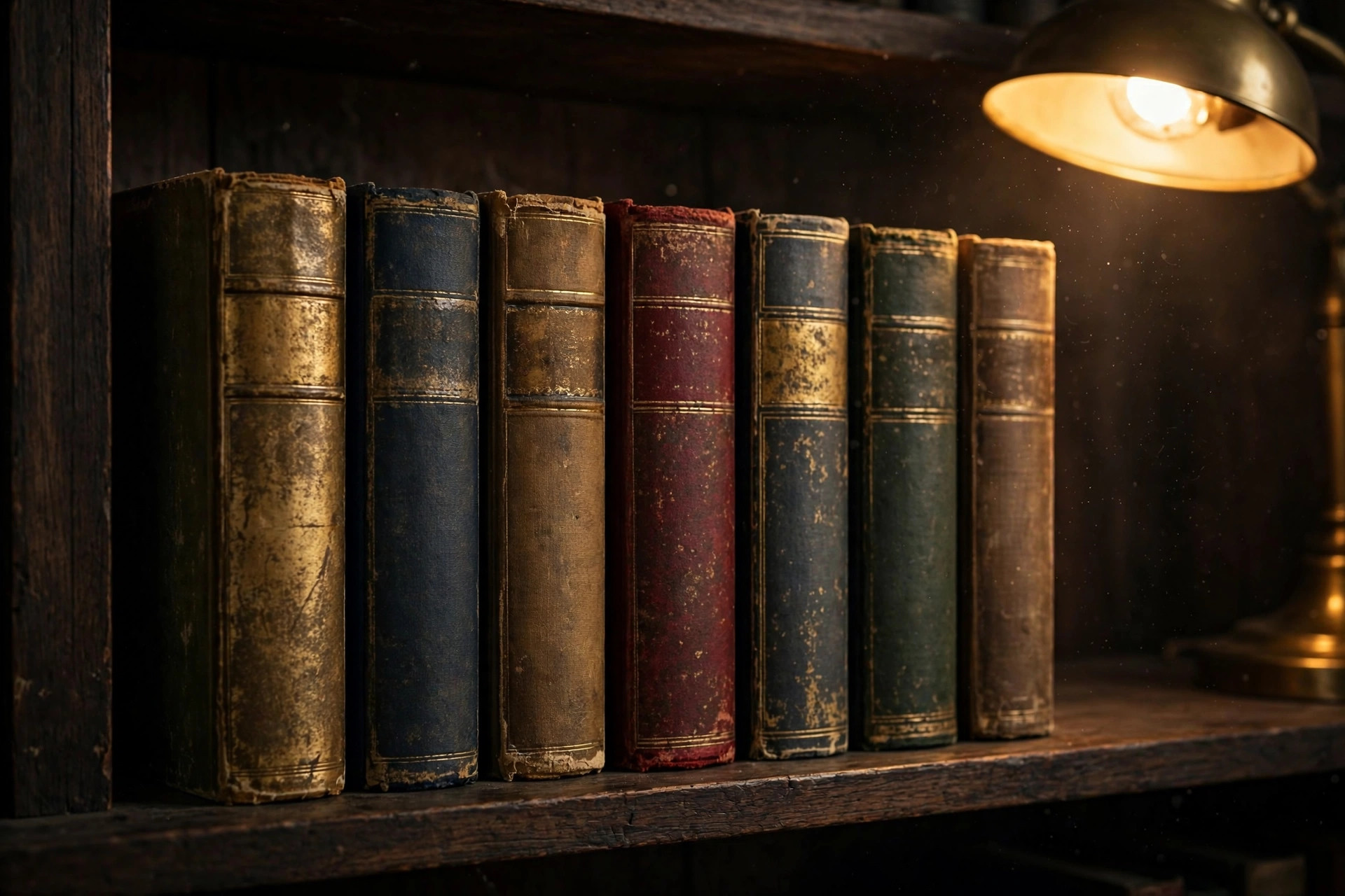 All 12 Ian Fleming James Bond novels in order — vintage 1950s first-edition hardcovers on a library shelf